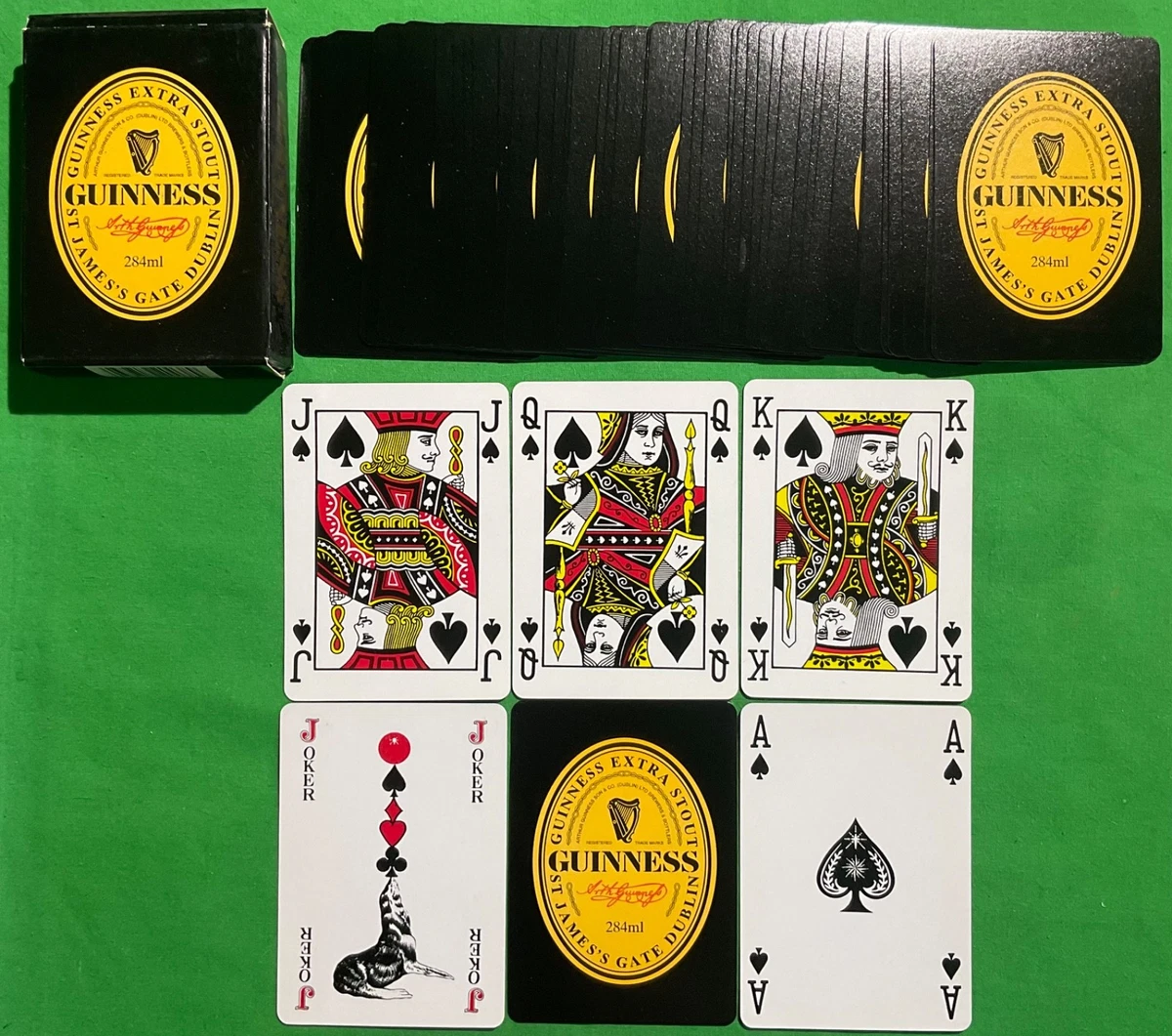 Guinness Cartes à jouer publicitaires
