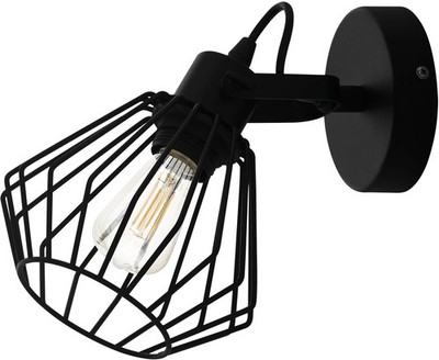 Schwarz Loft Retro Industrial vintage Wandleuchte Leuchter Flurlampe IP20
