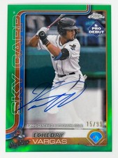 Echedry Vargas Beloit Sky Carp /99 ON CARD AUTO 2025 Topps Pro Debut #PDC-155