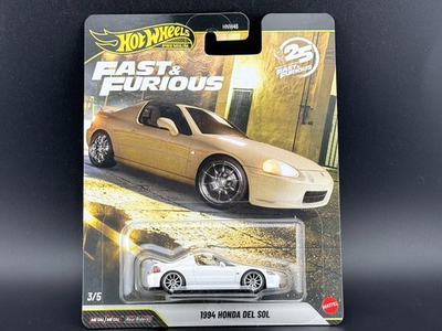 #ad #ad Hot Wheels 1994 Honda Del Sol White Fast amp; Furious HNW46 956 P 1 64 $12.99