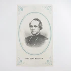 Civil War Union Major General Henry Halleck Antique Portrait Print Card 1860s