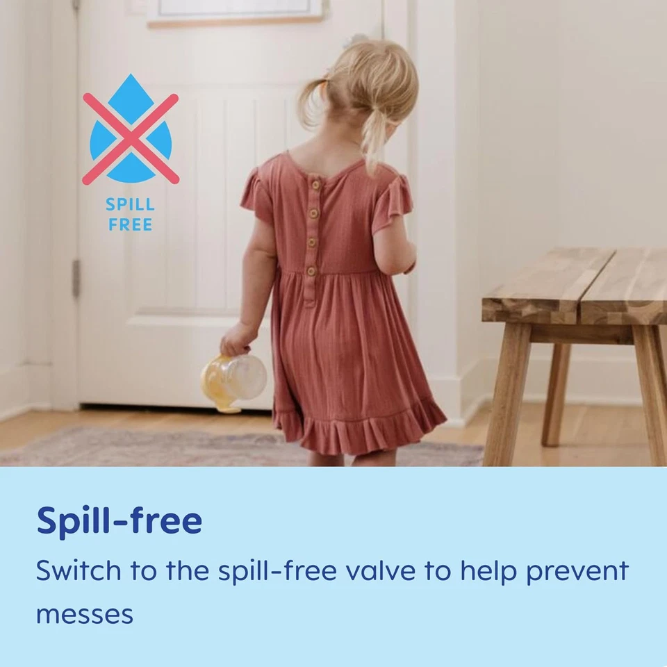 MAM Starter Sippy Cup, vaso para beber con boquilla extra suave sin derrames rosa Foto 4 de 4