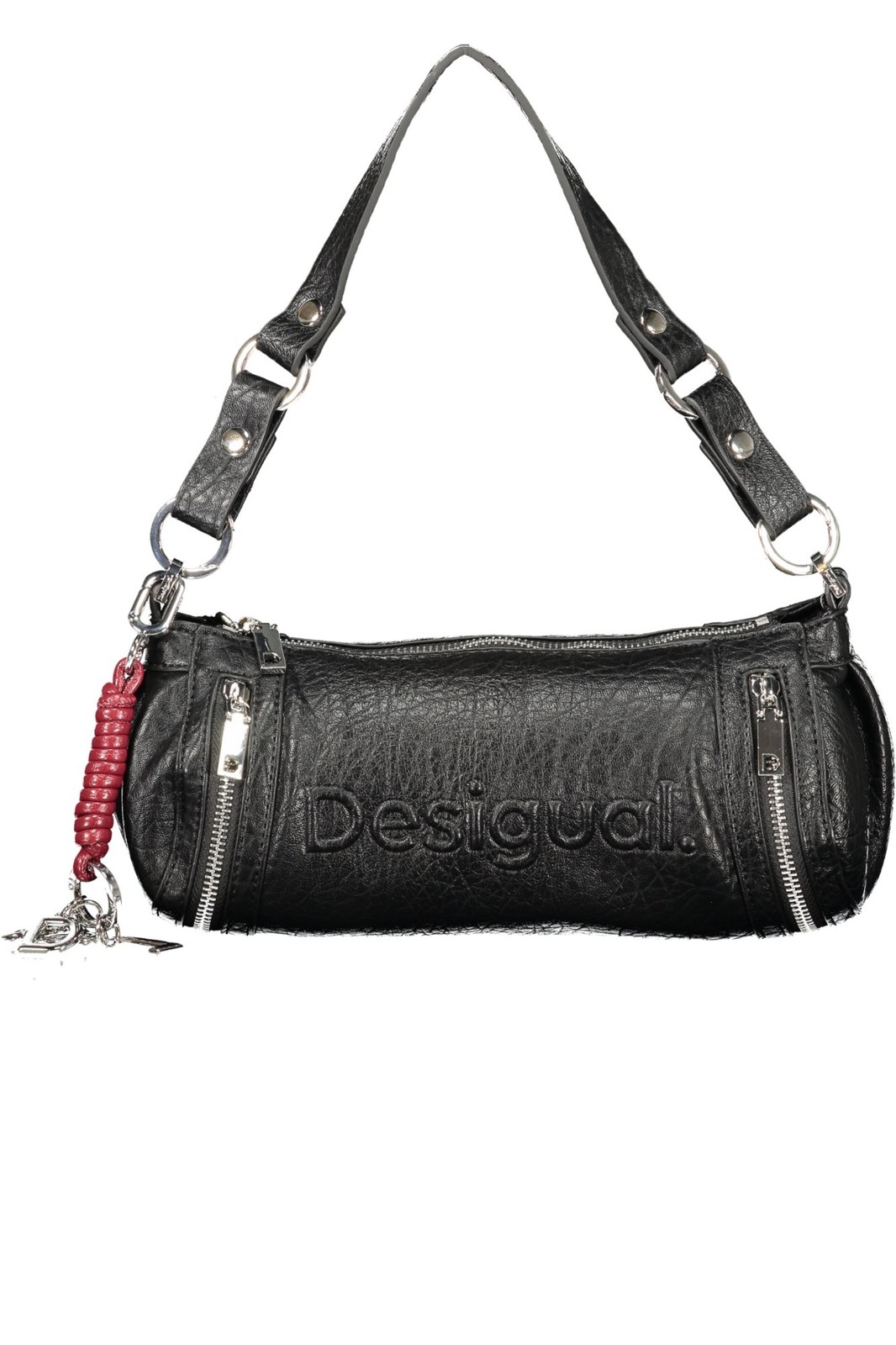 Desigual Donna Nero Borsa Media Effetto Pelle, Poliuretano, U - Immagine 2