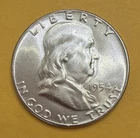 1954 Franklin Half Dollar 50C, UNC - Uncirculated