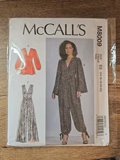 8009 Simplicity  Women Wide Leg Pant Suit & Tunic Top Sewing Pattern UNCUT 14-22