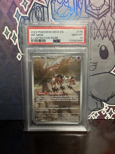 PSA 10 Pokemon 2023 Scarlet Violet 151 #179/165 Mr. Mime Illustration Rare