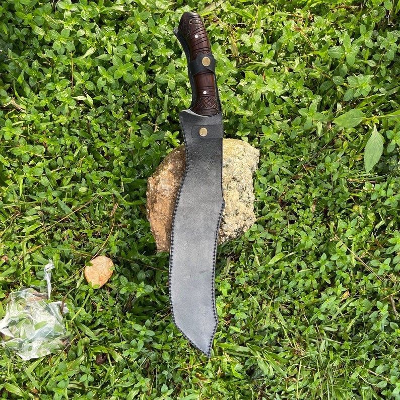 Custom Handmade Carbon Steel Blade Tactical Khopesh Sword| Hunting Sword Camping