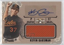 2014 Topps Triple Threads Unity Jumbo Relics Gold /25 Kevin Gausman Auto nd3