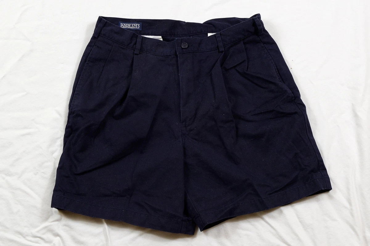 ま*な様 90s LANDS' END Plaid 2-Tuck Shorts Vintage 90s Plaid