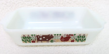 Anchor Hocking Rodger Johnson 1981 Country Love Farm Life Loaf Ovenware Dish
