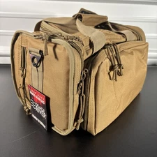 Osage River Tactical Range Bag for Handguns and Hunting, Light Duty, Coyote Tan
