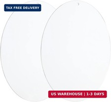 11.8" Dia. Acrylic Circles, 2 Pack Round Clear Plastic Sheet Ornament Cake Disk