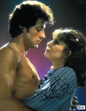 TALIA SHIRE SIGNED AUTOGRAPH ROCKY 11X14 PHOTO BECKETT BAS