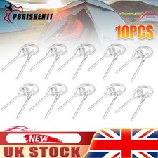Aluminum Alloy Tent Pole Rings & 2 Pins for Camping Touring Tent Awning Pole
