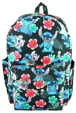 Disney Lilo Stitch 17 Inch Deluxe Backpack with Laptop Compartment Black