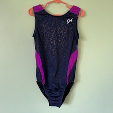 GK Elite Purple Leopard Gymnastics Leotard Women s Size Adult Extra Small AXS