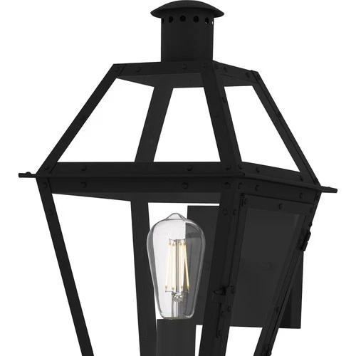 Quoizel RO8410 Rue De Royal 21" Tall Outdoor Wall Sconce - Black - Picture 4 of 12