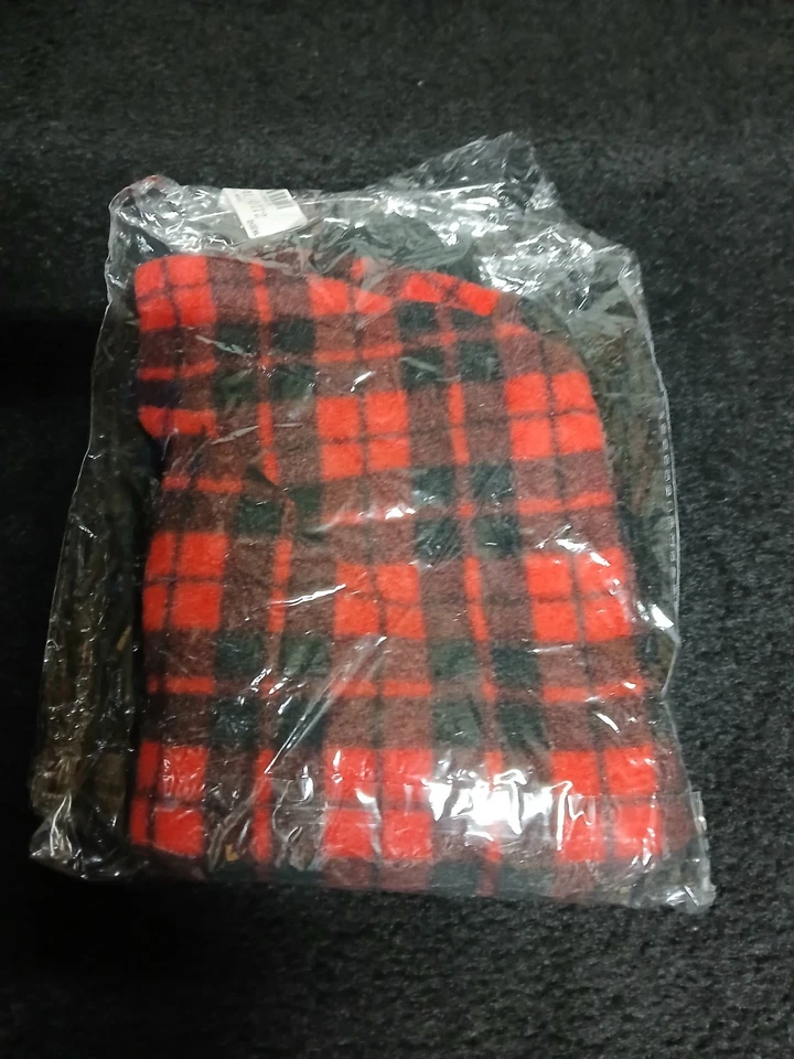 XLG  Red & Black Plaid Flannel Doggy Vest /Shirt - Image 4 of 4