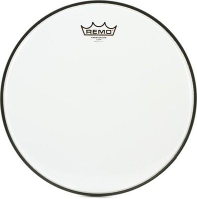 Remo Ambassador Clear Drumhead - 13 inches (2-pack) Bundle