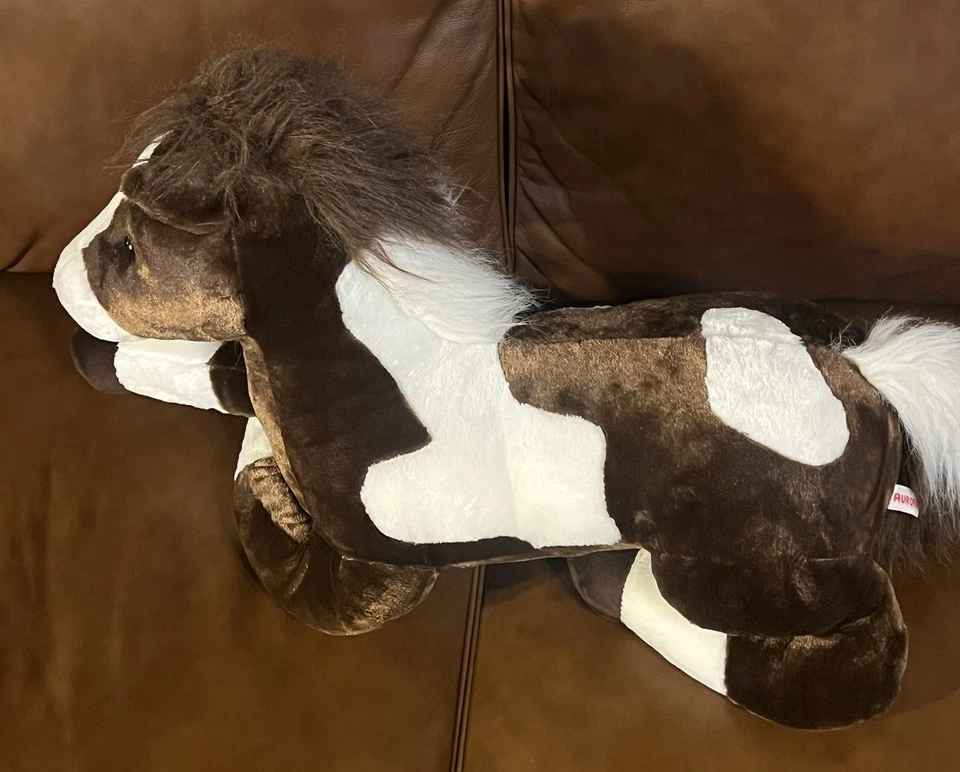 "Poni de peluche AURORA Super Flopsies pintura marrón 27"" caballo" Foto 3 de 3