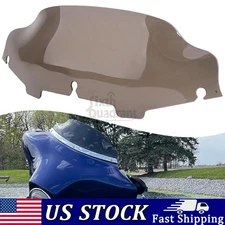 6" Wave Windshield Windscreen For Harley Street Electra Glide Classic 1996-2013