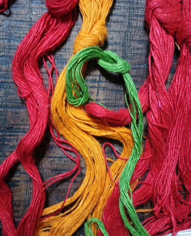 Sweden Vintage Natural Linen Flax Thread 8 Bundles - Image 2 of 4