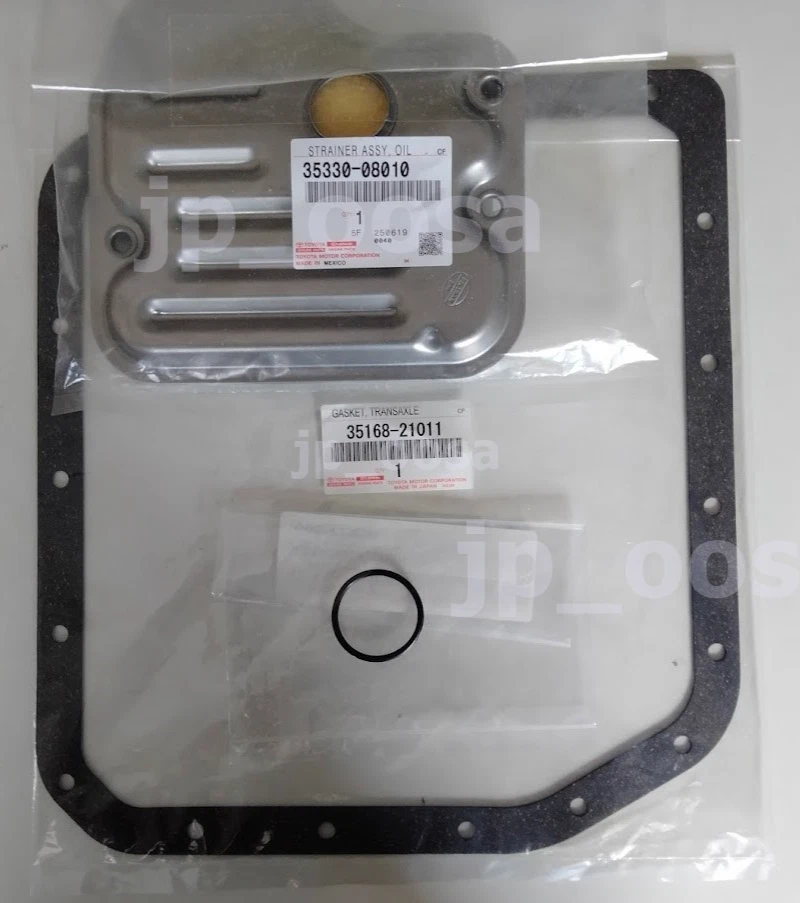 Juego de juntas tóricas de filtro de transmisión genuino OEM AT 35330-08010 Toyota Lexus Foto 2 de 4