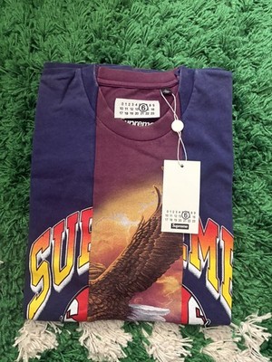 Supreme®/MM6 Maison Margiela Split S/S Top navy size Large | eBay