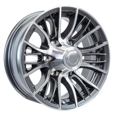eCustomrim Aluminum Trailer Wheel 16X6 16" Evolution Grey 6 Lug On 5.5" Center