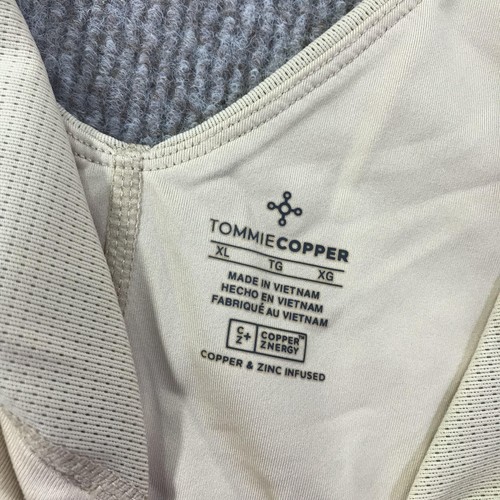 Tommie Copper Sports Bra Womens XL Beige Copper Znergy Compression Athletic Yoga - Picture 5 of 10