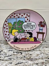 Charlie Brown / Peanuts Magical Moments “To Know Me Is To Love Me” Plate