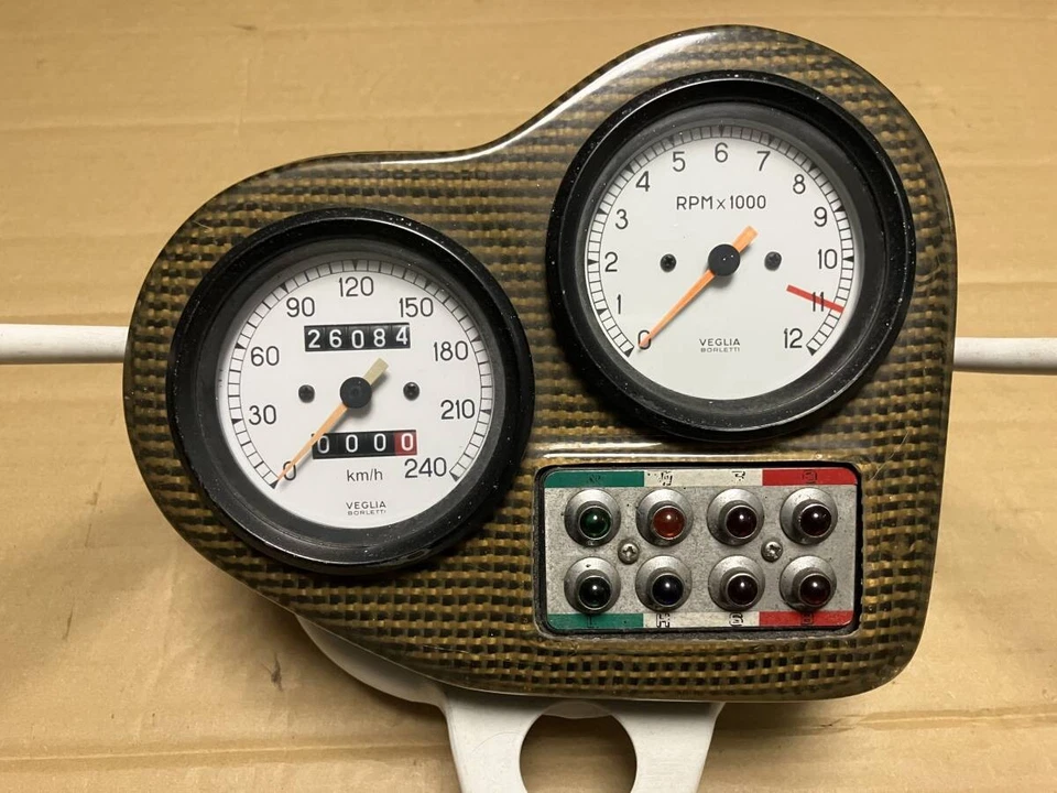 Raro conjunto de medidor genuino Ducati 900Ss estancia con cubierta de carbono búsqueda 400Ss 750Ss Foto 2 de 4