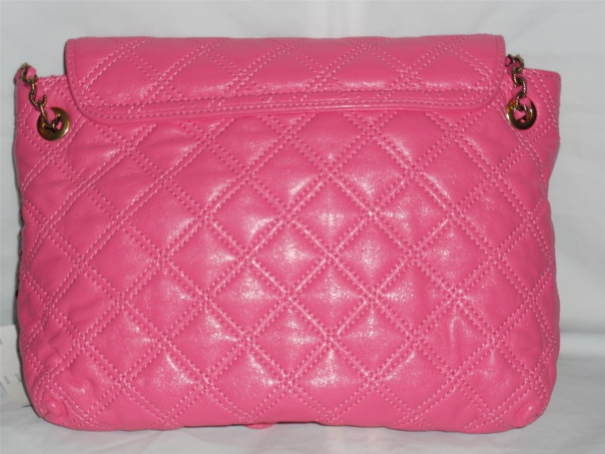 Marc Jacobs The Single Baroque Pink Quilted Leather Flap