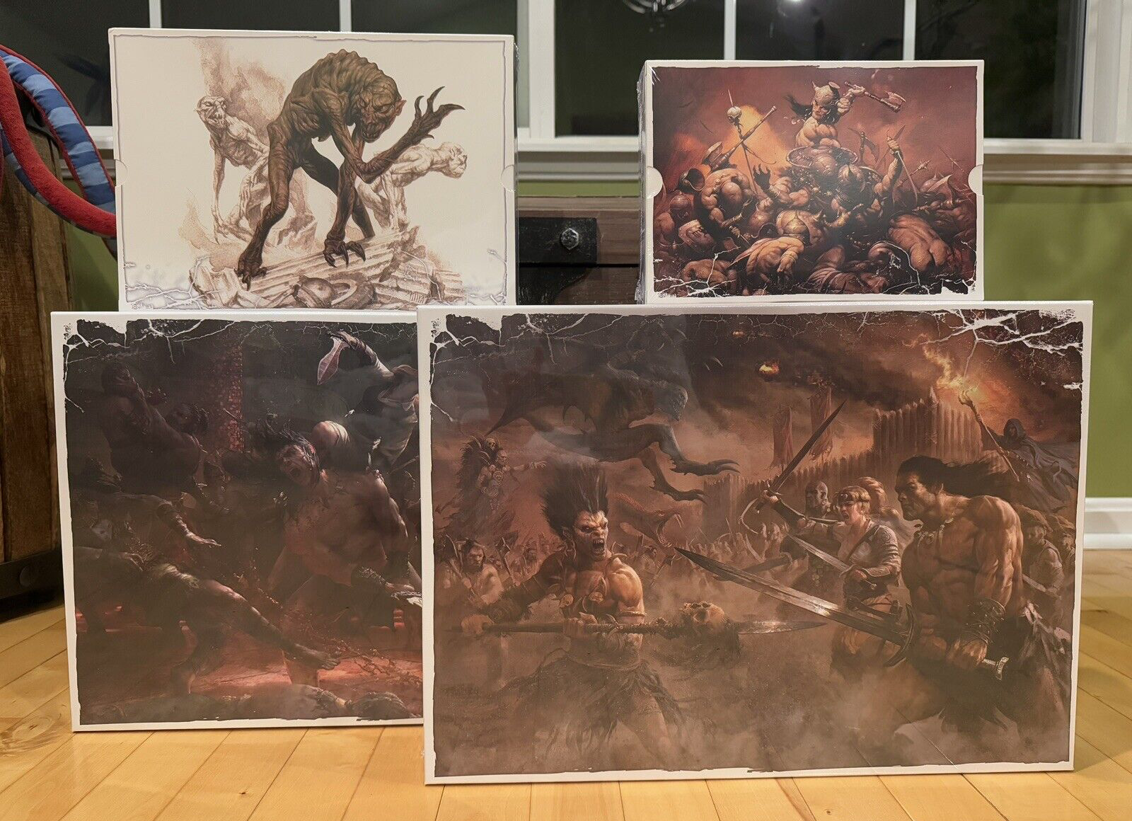 Monolith Games Conan Red Nails Kickstarter Veteran Pledge Versus Frazetta Worms