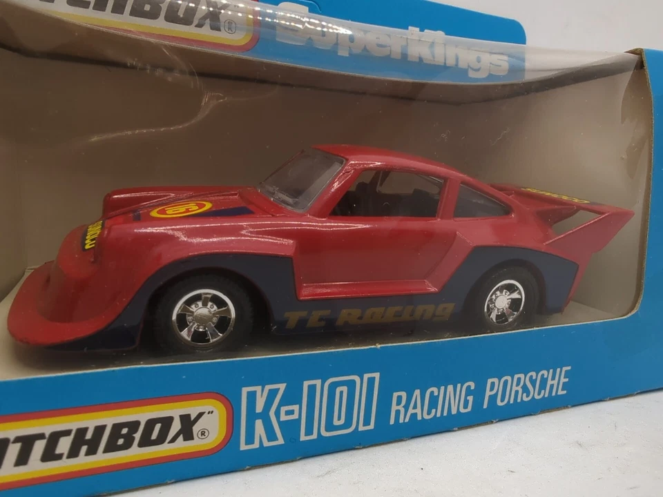 ОРИГИНАЛЬНЫЙ ВИНТАЖНЫЙ MATCHBOX SUPERKINGS K-101 K101 ГОНОЧНЫЙ PPORSCHE КРАСНЫЙ В КОРОБКЕ ЛИТОЙ - Изображение 2 из 4