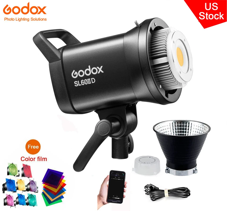 US Godox SL60IID SL60II-D 70W COB LED Video Light 5600±200K App Control Light - Image 3 of 4