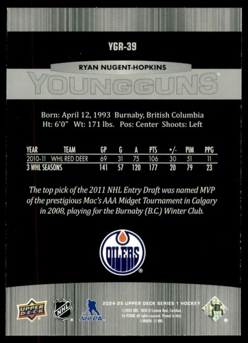 2024-25 UPPER DECK SERIES 1 HOCKEY YOUNG GUNS YG RENEWED -PICK FROM LIST- U-PICK - Picture 96 of 130