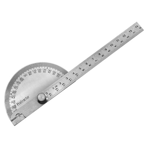 1 Stück Winkelmesser Edelstahl 0-180 Grad Goniometer 140mm Winkelmesser mit M... - Bild 3 von 7
