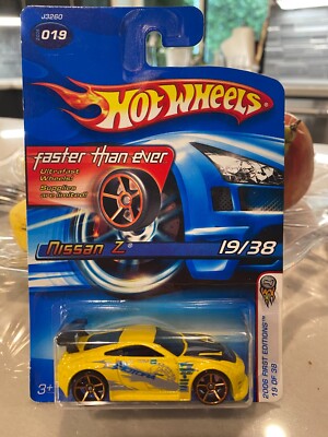 2006 Hot Wheels Fte Schneller Als Jemals Nissan Z Gelb Erste Editionen