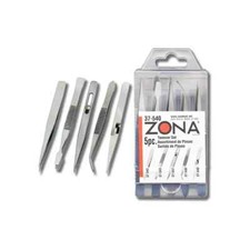 Zona Set Varietà Pinzette Hobby 5 Pezzi - Precise e Robuste - Made in USA