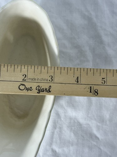 Vtg Gravy Boat Royal China, 22K Gold Trim Green Flowers National Brotherhood - Picture 11 of 12