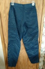 PARACHUTE PANTS SZ 11 NYLON VINTAGE 80 S STYLE ZIP POCKETS BLUE BTC SPORT