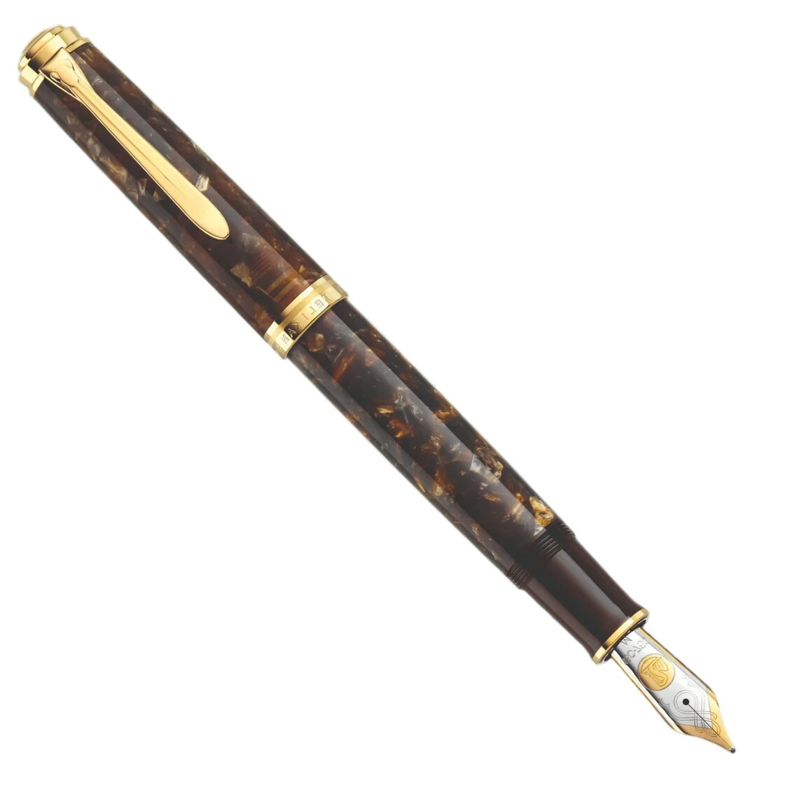 Pelikan Souveran M1000 Renaissance Brown M Medium Nib | eBay