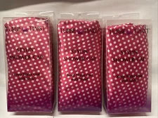 3 Pack - Turbie Twist Stylin' Shower Cap  Waterproof,Satin Fabric, Pink Dot.