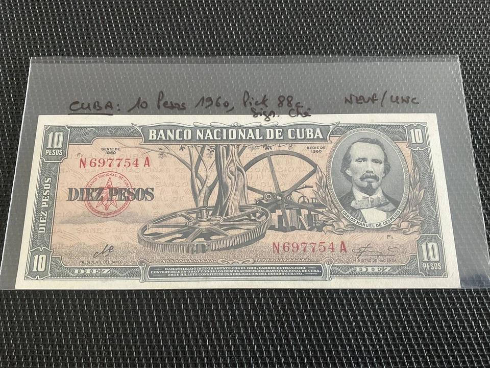 CARAÏBES: 10 Pesos 1960, Pick 88, NEUF/UNC 🔥 - Photo 3/3