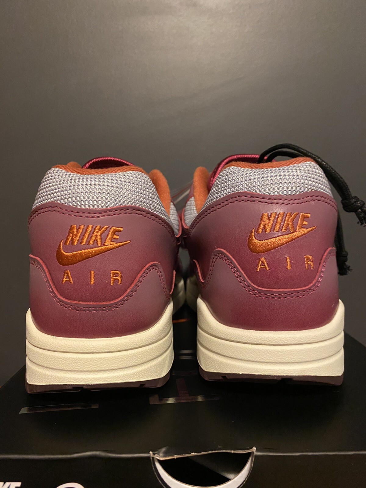 Nike Air Max 1 x Patta “Night Maroon” Sz 12 Order Confirmed image 5