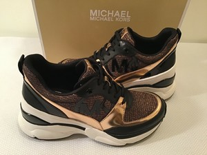 rose gold wedge sneakers