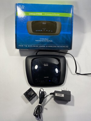 Cisco Linksys E1000 300 Mbps 4-Port 10/100 Wireless N Router