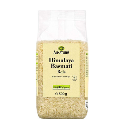 500G Alnatura Organic Himalayan Basmati Rice Long Grain Rice With Special Aroma