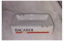 Genuine NOS Bacardi Rum Ceramic Ashtray Mint Unused Made n France Man Cave Pub a